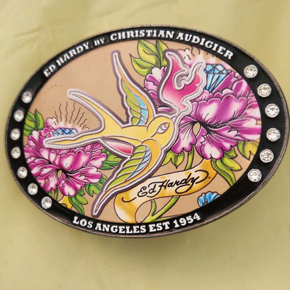Ed hardy belt buckle